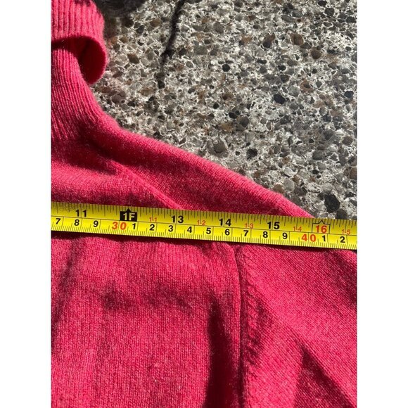 VINTAGE Lands End Women's Pink ‎ Cashmere Turtleneck Sweater M 10-12 P - Picture 11 of 11
